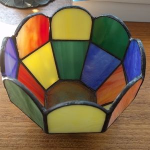 Tiffany style candle holder